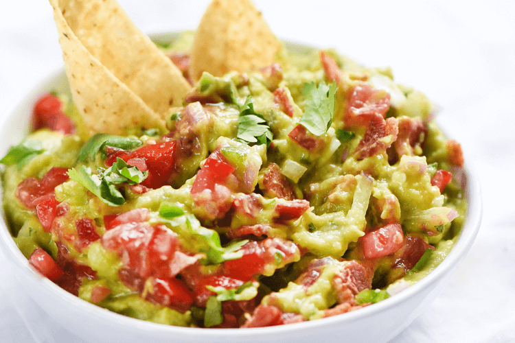 Kicked up <br>Guacamole with Bacon