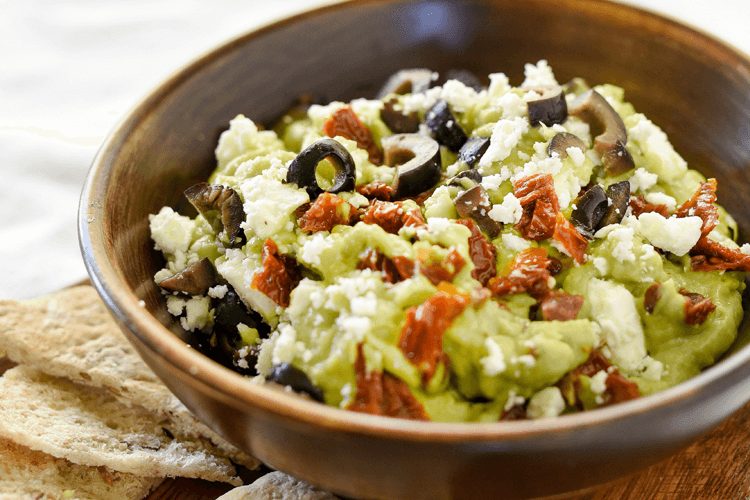 Mild Mediterranean Guacamole